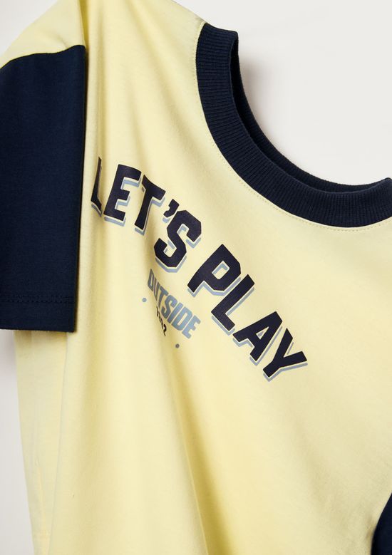 Foto do produto: Conjunto Curto Em Moletom Infantil Menina Com Estampa - Azul