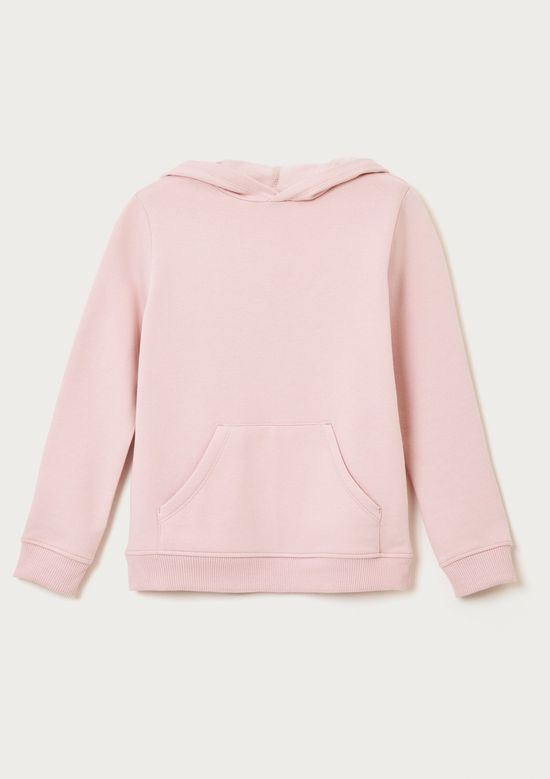 Foto do produto: Blusão Básico Infantil Unissex Em Moletom Com Capuz - Rosa