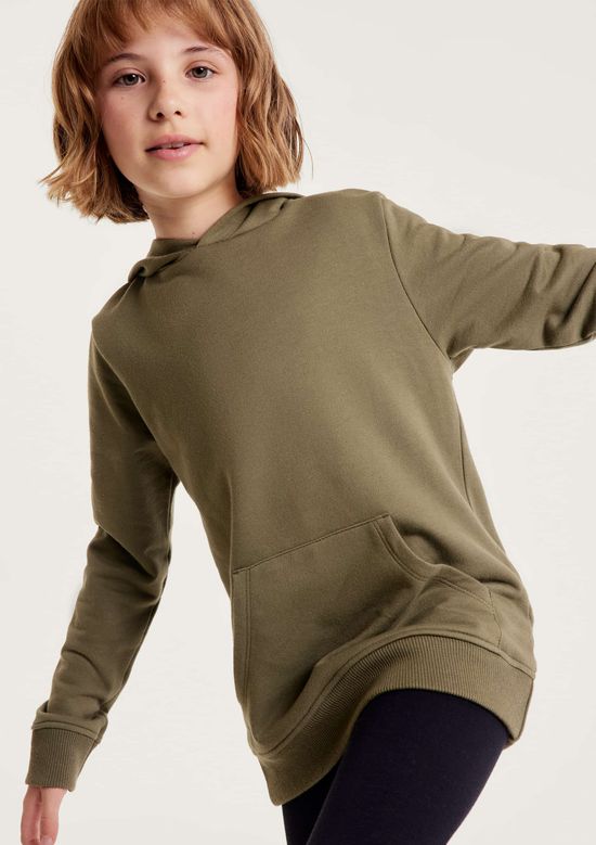 Foto do produto: Blusão Básico Infantil Unissex Em Moletom Com Capuz - Verde