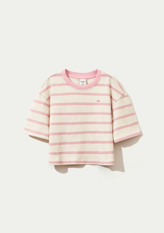 Foto do produto: Blusa Infantil Menina Boxer Oversized - Rosa