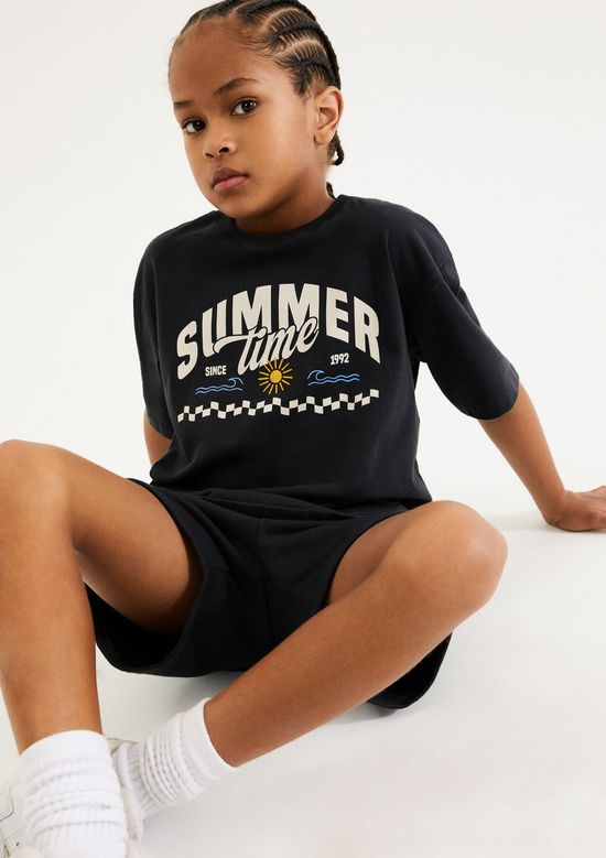 Foto do produto: Conjunto Infantil Menino Curto Estampado - Preto