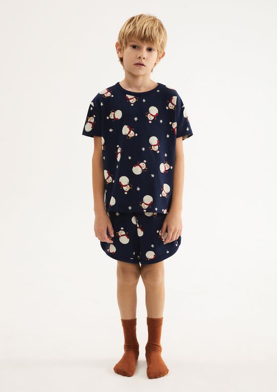 Foto do produto: Pijama Infantil Unissex Estampado - Azul