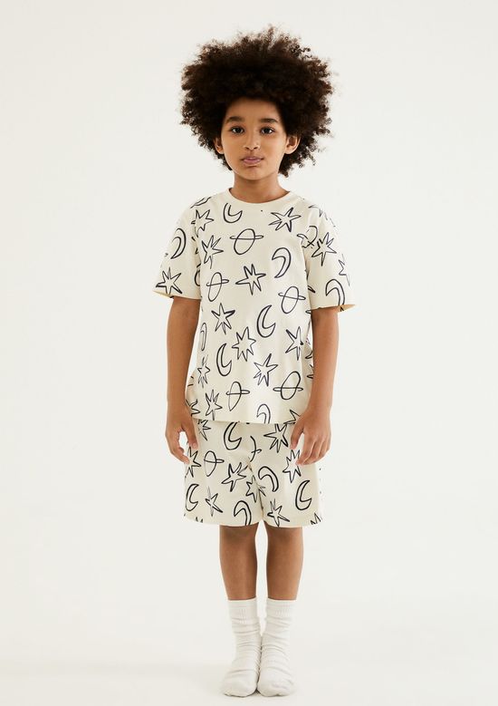 Foto do produto: Pijama Infantil Menino Box Estampado - Creme