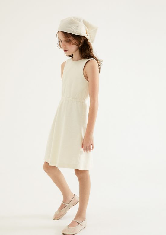 Foto do produto: Vestido Infantil Curto Texturizado - Creme