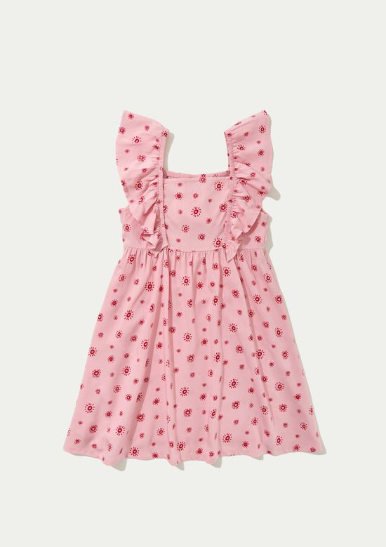 Foto do produto: Vestido Infantil Curto Com Babados - Rosa