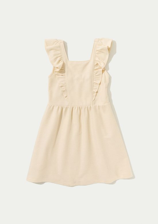 Foto do produto: Vestido Infantil Com Babados - Creme