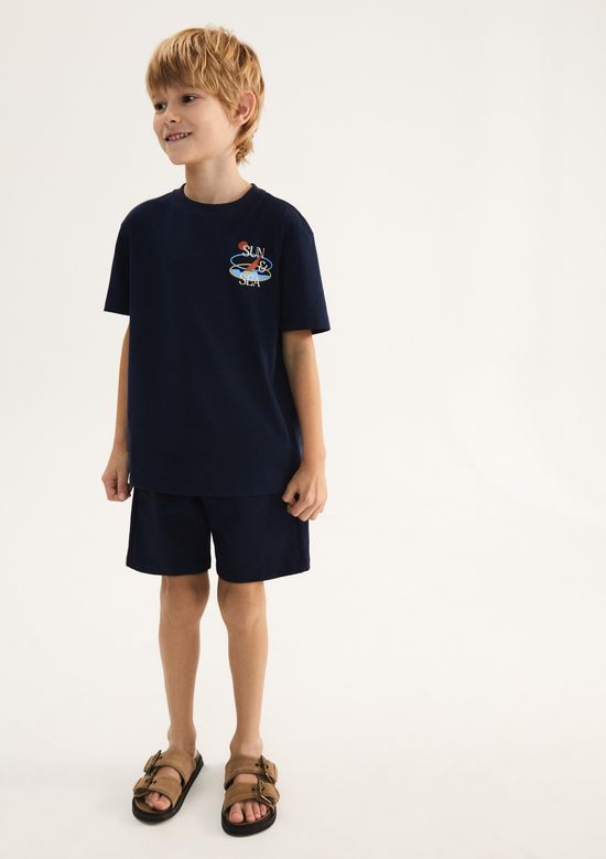 Foto do produto: Conjunto Infantil Menino Oversized Estampado - Azul