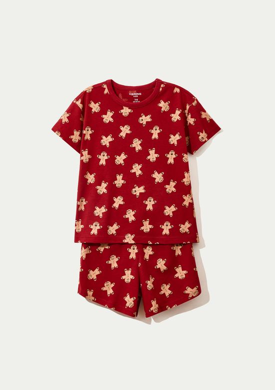 Foto do produto: Pijama Infantil Unissex Estampado - Vermelho