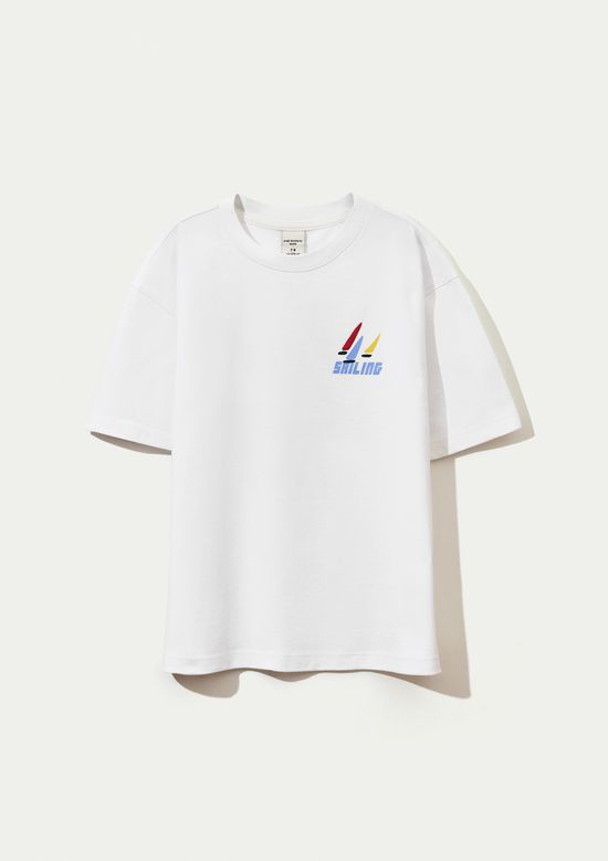 Foto do produto: Camiseta Infantil Menino Super Cotton Oversized - Branco