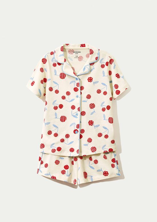 Foto do produto: Pijama Infantil Menina Americano Estampado - Creme