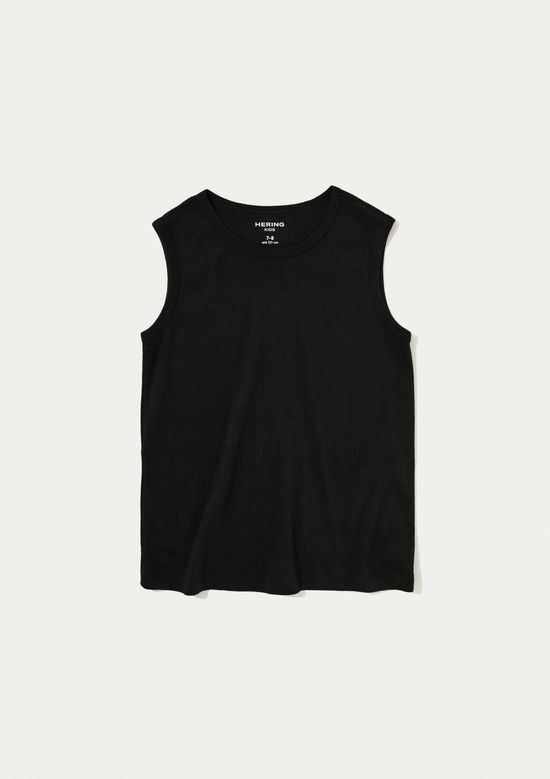 Foto do produto: Regata Infantil Menino Básica Canelada - Preto