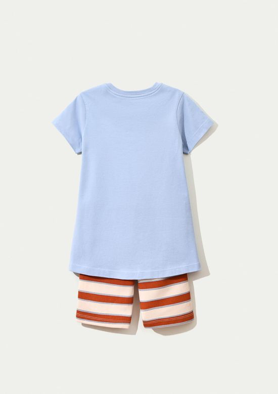 Foto do produto: Conjunto Infantil Menina Curto Com Estampa - Azul