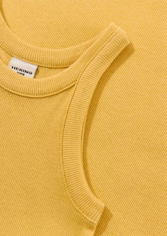 Foto do produto: Vestido Infantil Curto Canelado - Amarelo