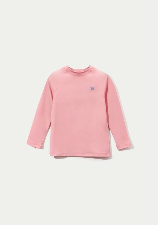 Foto do produto: Camiseta Infantil Unissex Manga Longa Com Proteção Solar - Rosa