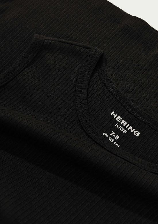 Foto do produto: Regata Infantil Menino Básica Canelada - Preto