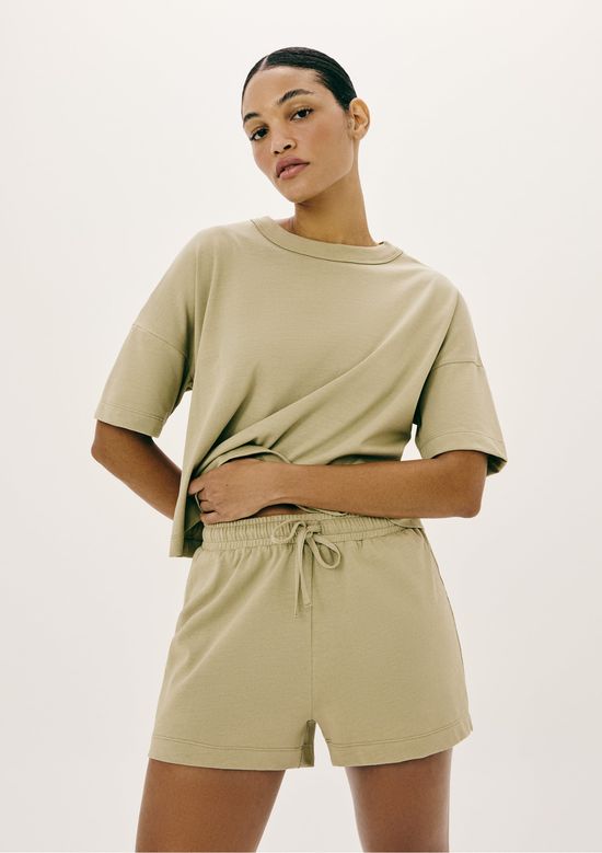 Foto do produto: Pijama Feminino Curto Box Em Algodão - Bege