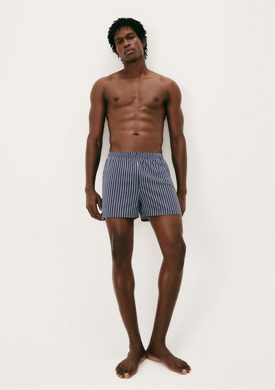 Foto do produto: Cueca Samba Canção Estampada - Azul