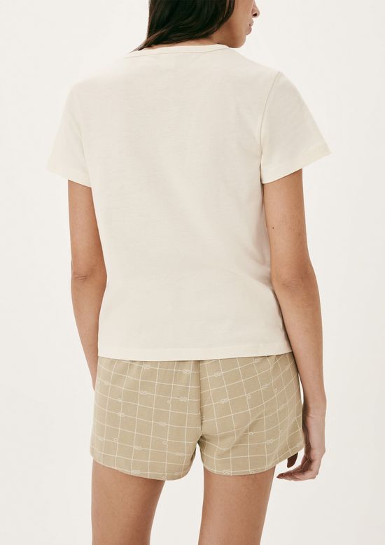 Foto do produto: Pijama Curto Feminino Estampado - Bege