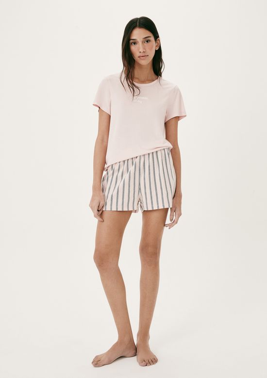 Foto do produto: Pijama Curto Feminino Estampado - Rosa
