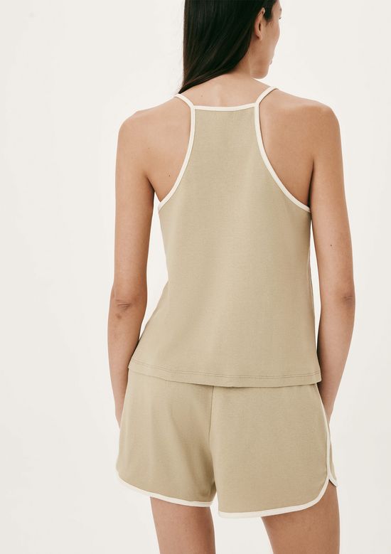 Foto do produto: Pijama Feminino Curto Em Algodão - Bege