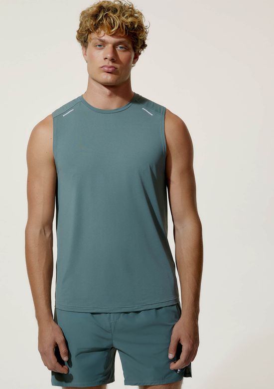 Foto do produto: Regata Masculina Esportiva Refletiva - Verde