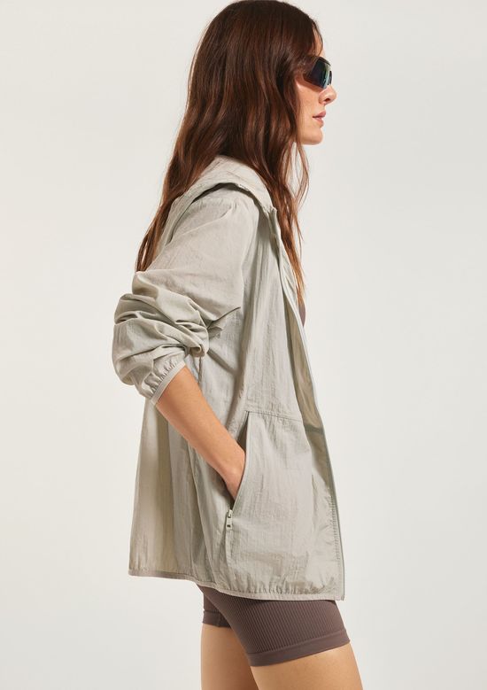 Foto do produto: Jaqueta Esportiva Masculina Corta Vento Com Capuz - Cinza