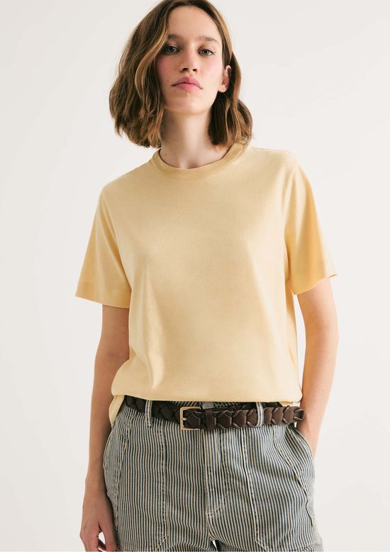 Foto do produto: Camiseta Feminina Manga Curta Super Cotton - Amarelo