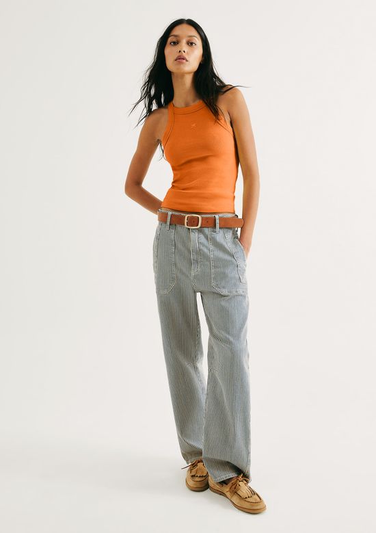 Foto do produto: Regata Feminina Hit Com Bordado - Laranja