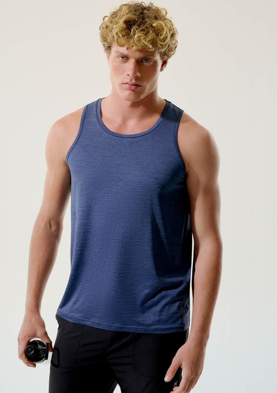 Foto do produto: Regata Esportiva Masculina Mescla - Azul