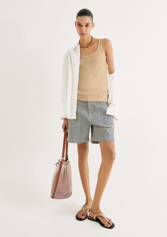 Foto do produto: Regata Feminina Decote U - Bege