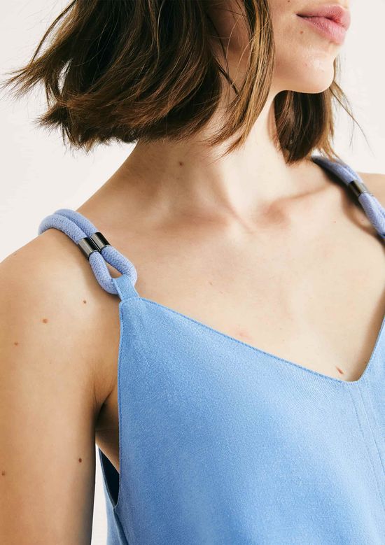 Foto do produto: Regata Feminina Decote V - Azul