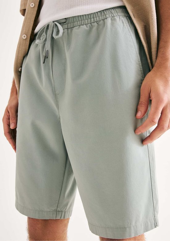 Foto do produto: Bermuda Básica Masculina Em Sarja - Azul