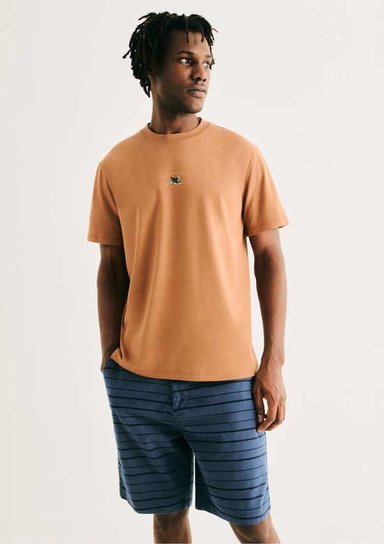 Foto do produto: Camiseta Masculina Comfort Super Cotton Estampada - Terracota