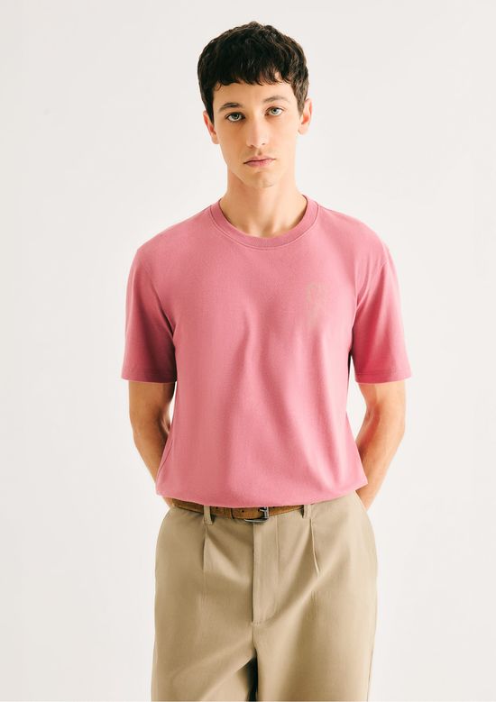 Foto do produto: Camiseta Masculina Manga Curta Com Estampa - Rosa