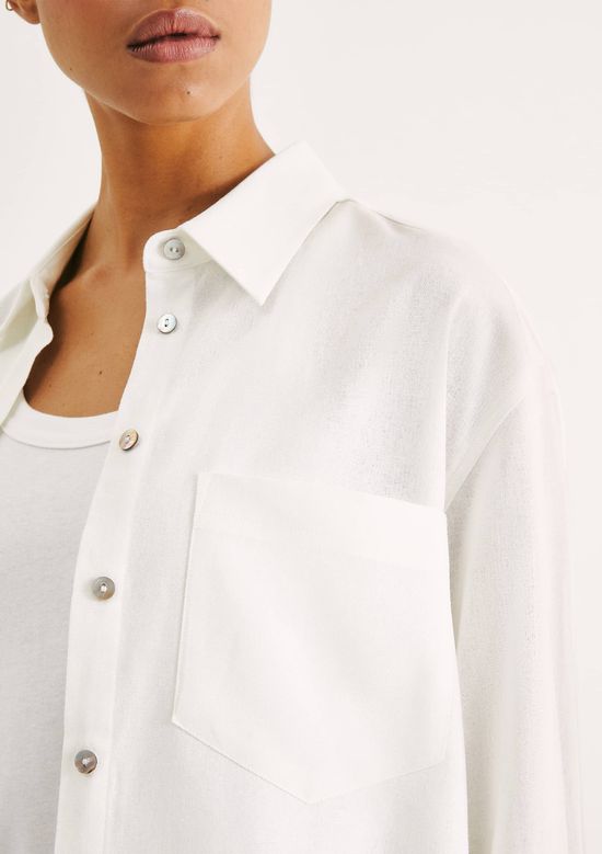 Foto do produto: Camisa Feminina Manga Longa Oversized - Off white