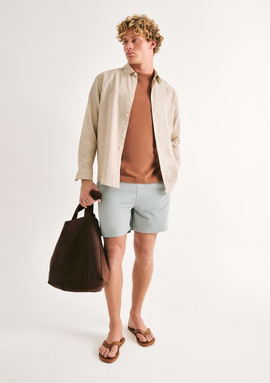 Foto do produto: Shorts Masculino De Sarja - Azul