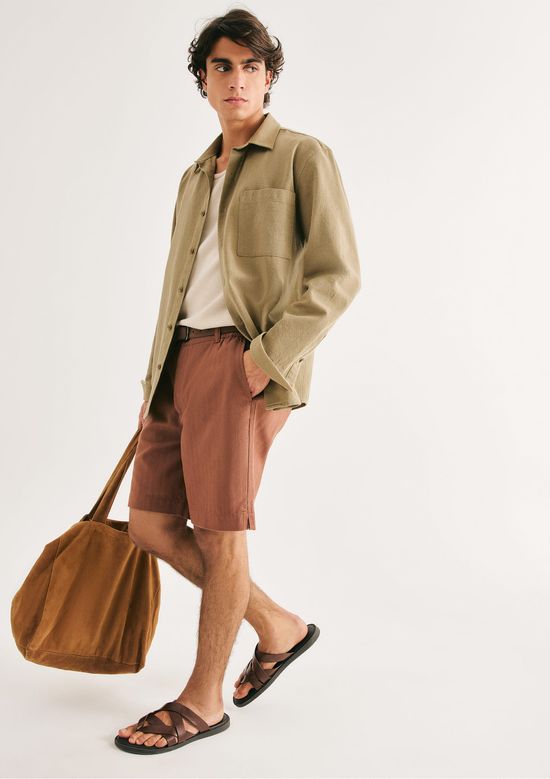 Foto do produto: Bermuda Masculina Reta - Marrom