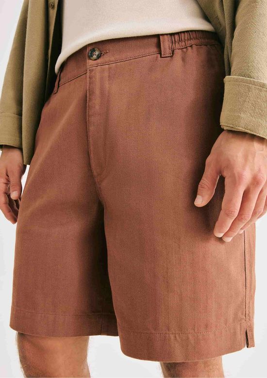 Foto do produto: Bermuda Masculina Reta - Marrom