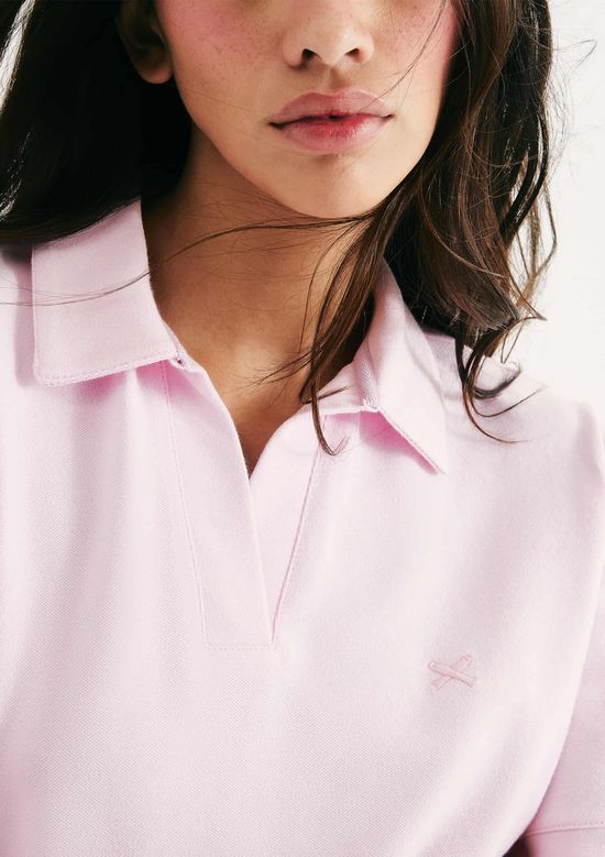 Foto do produto: Camisa Polo Feminina Em Piquet - Rosa