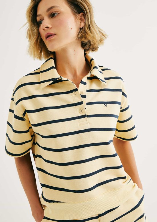 Foto do produto: Polo Feminina Em Moletinho Fio Tinto - Amarelo
