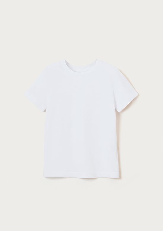 Foto do produto: Blusa Manga Curta Infantil Menina Em Malha - Branco