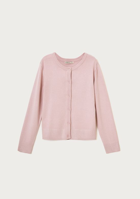 Foto do produto: Cardigan Infantil Menina Em Tricô - Rosa