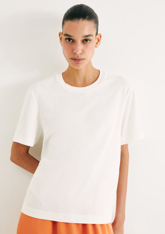 Foto do produto: Blusa Feminina Manga Curta - Off white