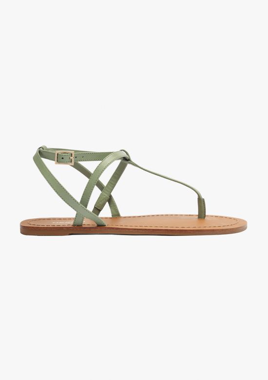 Foto do produto: Sandália Rasteira Slim Cross - Verde