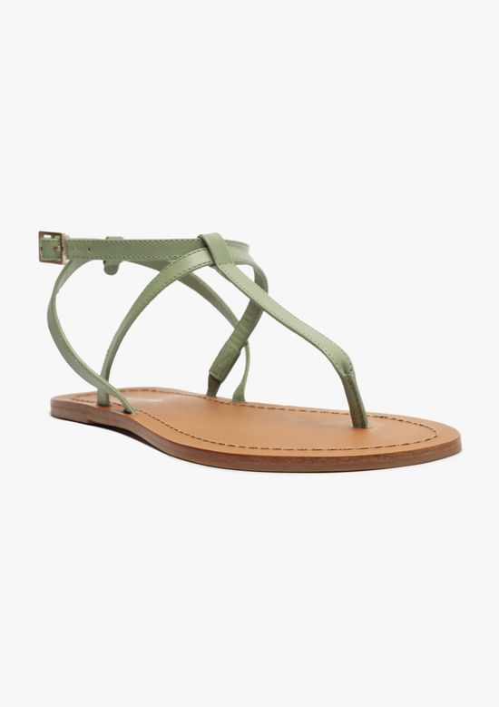 Foto do produto: Sandália Rasteira Slim Cross - Verde