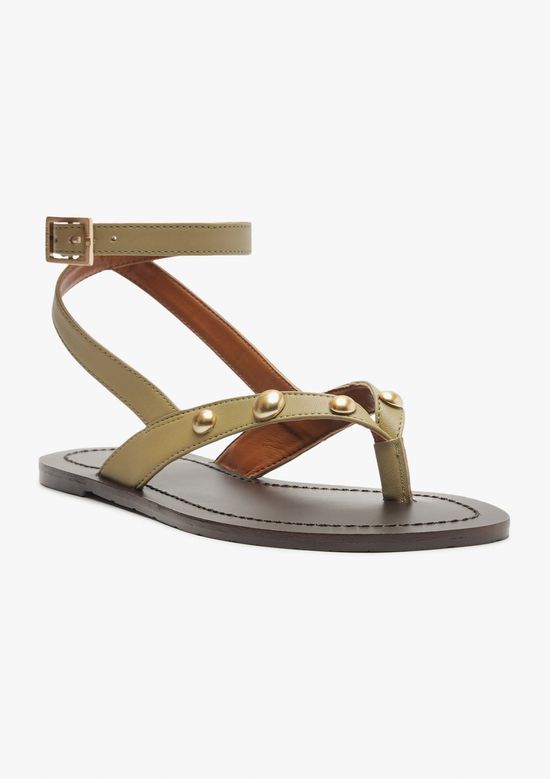 Foto do produto: Sandália Rasteira Tachas - Caqui