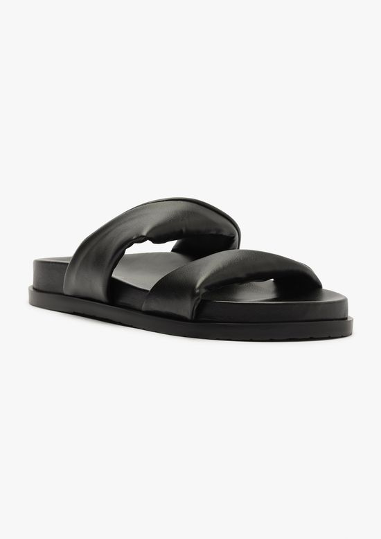 Foto do produto: Sandália Papete Feminina Tiras Duplas - Preto