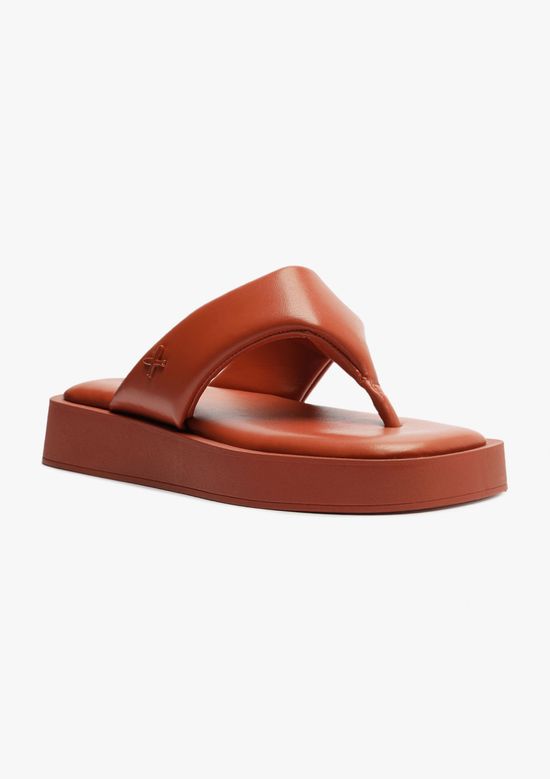 Foto do produto: Sandália Solar Flatform Feminina Tira Acolchoada - Laranja