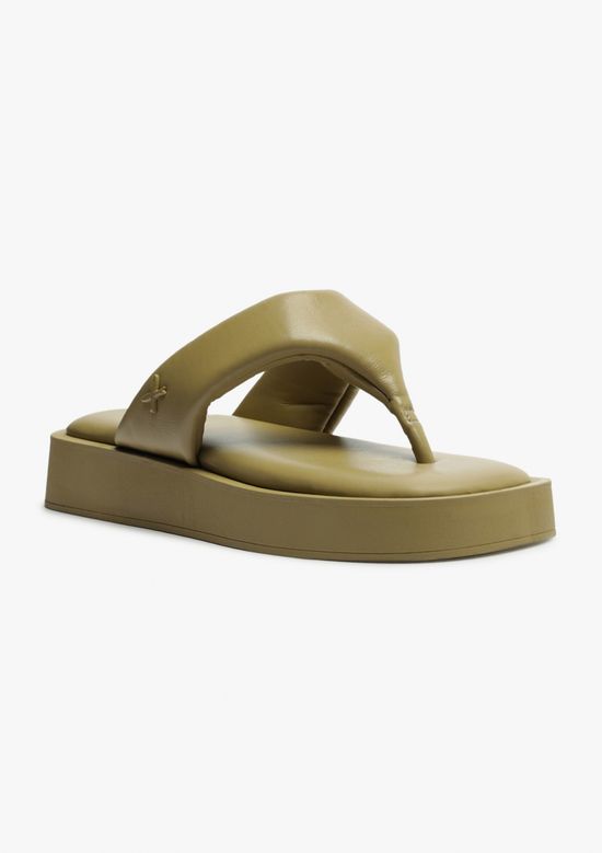 Foto do produto: Sandália Solar Flatform Feminina Tira Acolchoada - Verde