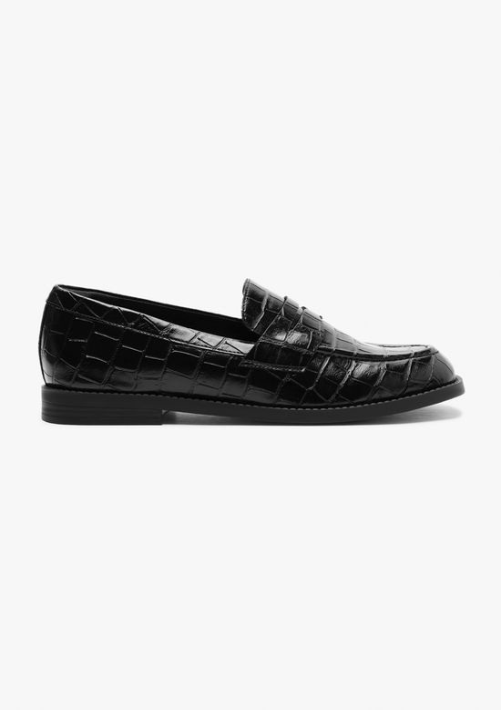 Foto do produto: Mocassim Feminino Croco - Preto